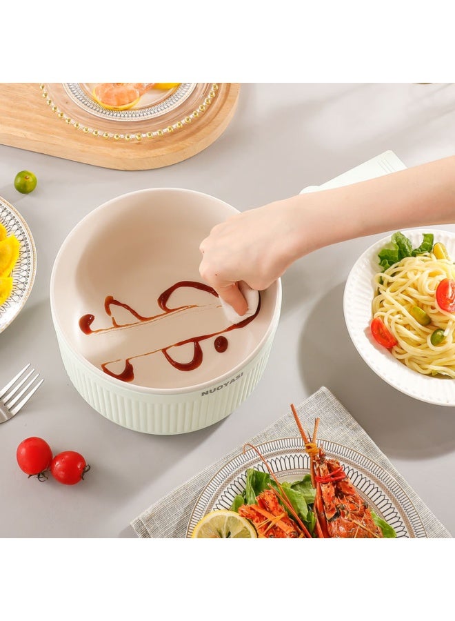 دينكس طباخ كهربائي صغير متعدد الوظائف مع تحكم بمستويين، وعاء غير لاصق، سعة 2 لتر + 1.5 لتر – مدمج وسهل الاستخدام - Image 3