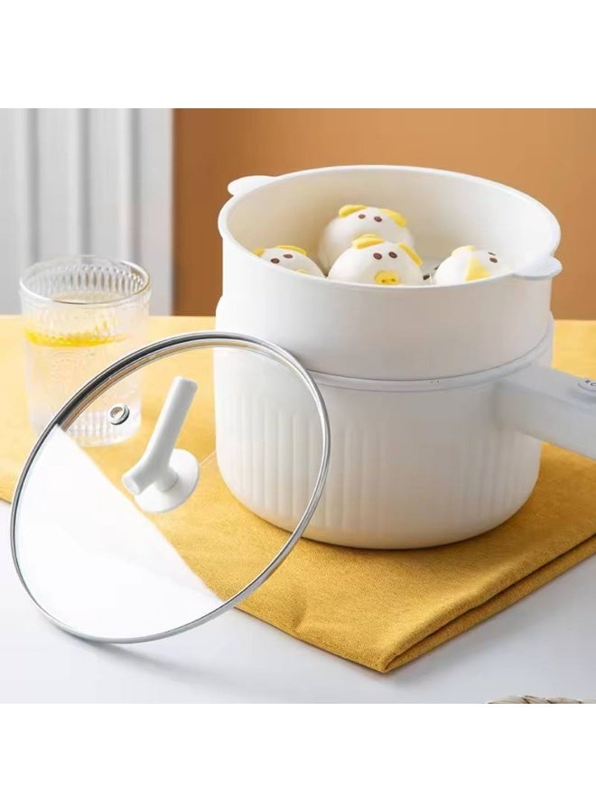 دينكس طباخ كهربائي صغير متعدد الوظائف مع تحكم بمستويين، وعاء غير لاصق، سعة 2 لتر + 1.5 لتر – مدمج وسهل الاستخدام - Image 2