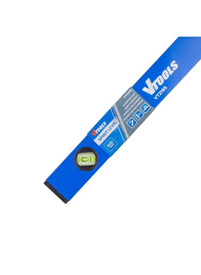 VTOOLS 800mm Spirit Level Shock Resistant Aluminum Alloy Magnetic - Image 3