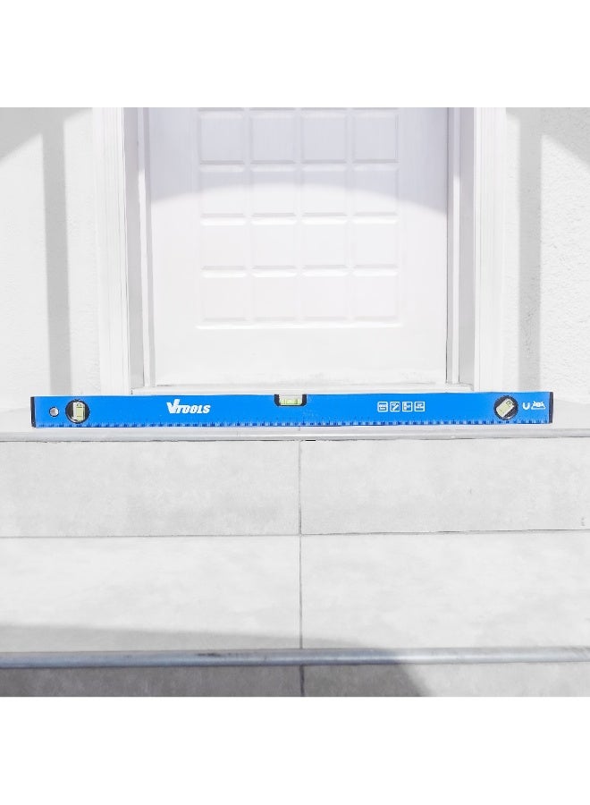 VTOOLS 800mm Spirit Level Shock Resistant Aluminum Alloy Magnetic - Image 4