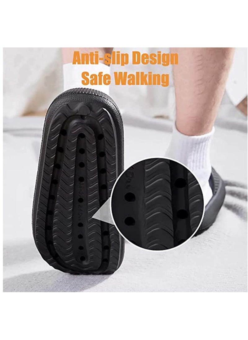 HomarKet Non-Slip Quick-drying Bathroom Shower Slippers Anti-slip Lightweight House Shower Slippers Super Soft Home Slippers for Indoor & Outdoor  - Image 2