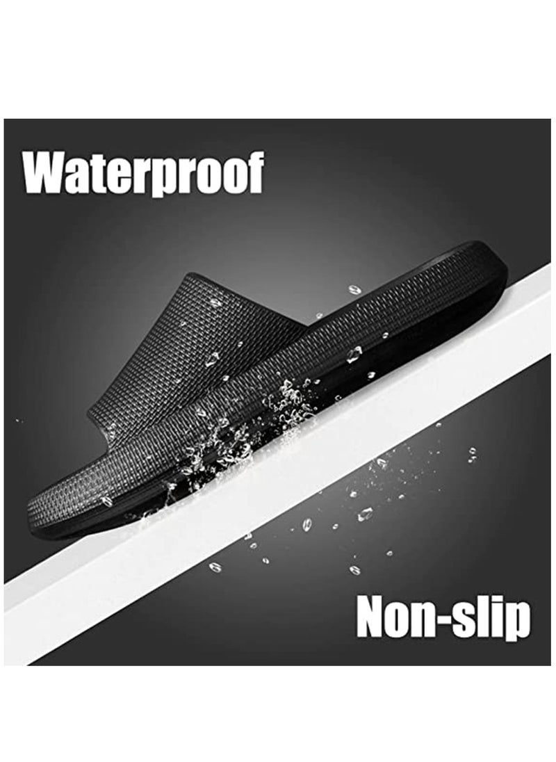 HomarKet Non-Slip Quick-drying Bathroom Shower Slippers Anti-slip Lightweight House Shower Slippers Super Soft Home Slippers for Indoor & Outdoor  - Image 3