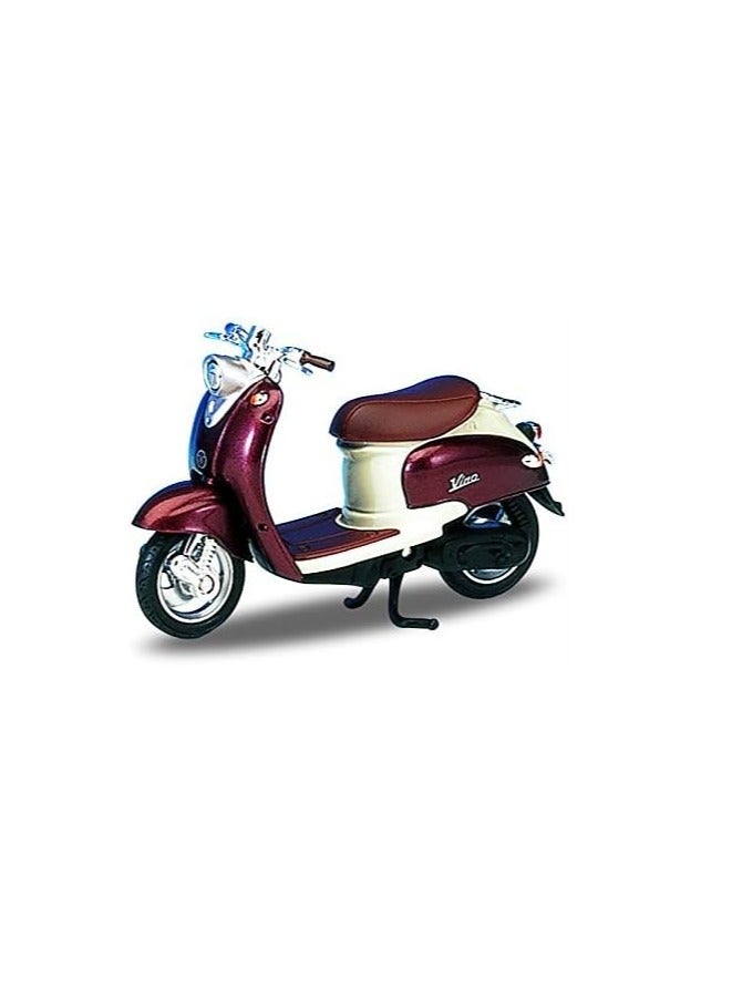 Welly Die Cast Motorcycle Copper Yamaha 1999 Vino YJ50R, 1:18 Scale