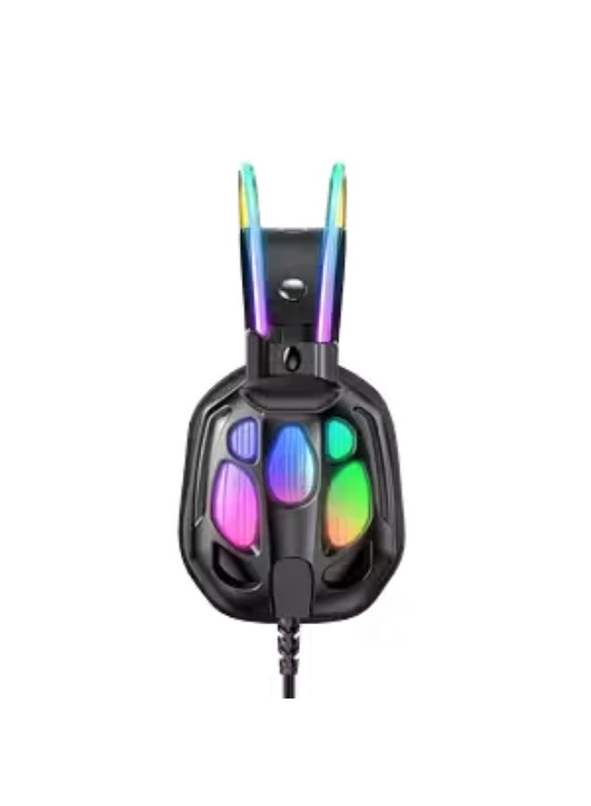 أونيكوما سماعة الألعاب السلكية ONIKUMA X89 RGB - أسود - Image 2