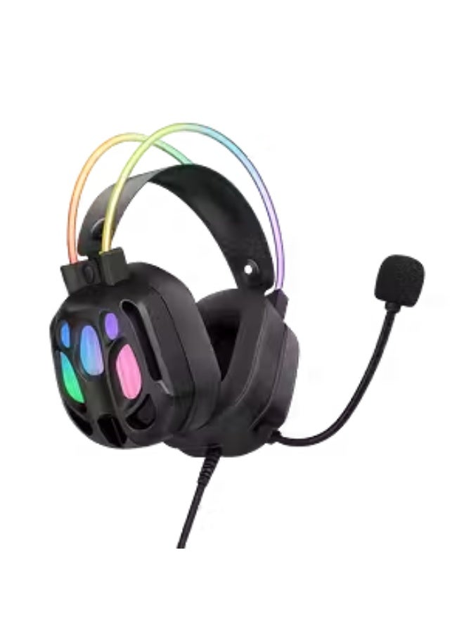 أونيكوما سماعة الألعاب السلكية ONIKUMA X89 RGB - أسود - Image 4