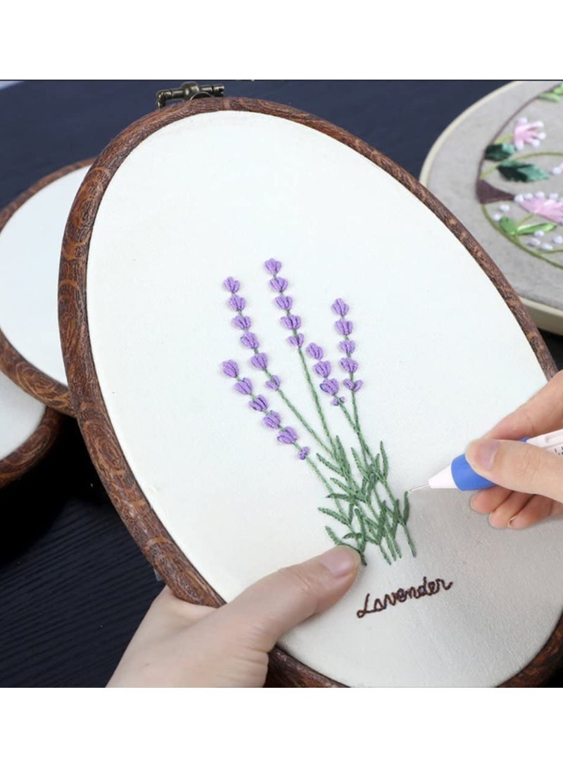 SYOSI Magic Embroidery Pen Punch Needles Magic Embroidery Pen Set Punch Embroidery Needle Punch Needle Pen Set Cross Stitch Tool Kit DIY Craft for Embroidery Threaders DIY Sewing - Image 2