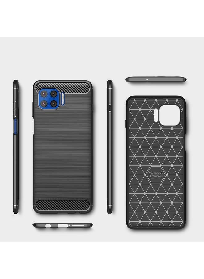 اس-توب جراب لهاتف Motorola Moto G 5G Plus مصنوع من ألياف الكربون TPU بملمس ناعم - Image 2