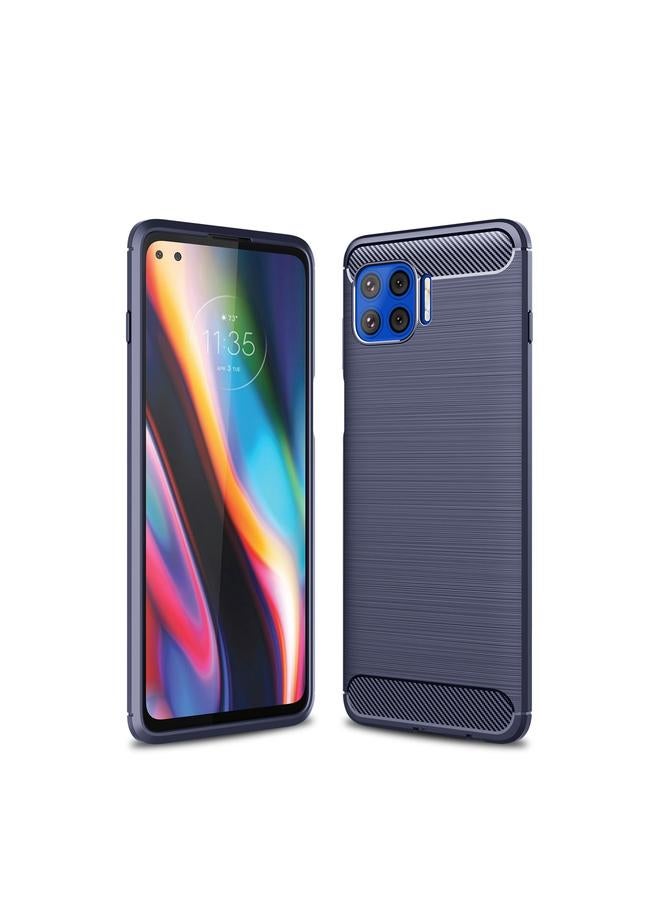 اس-توب جراب لهاتف Motorola Moto G 5G Plus مصنوع من ألياف الكربون TPU بملمس ناعم - Image 1