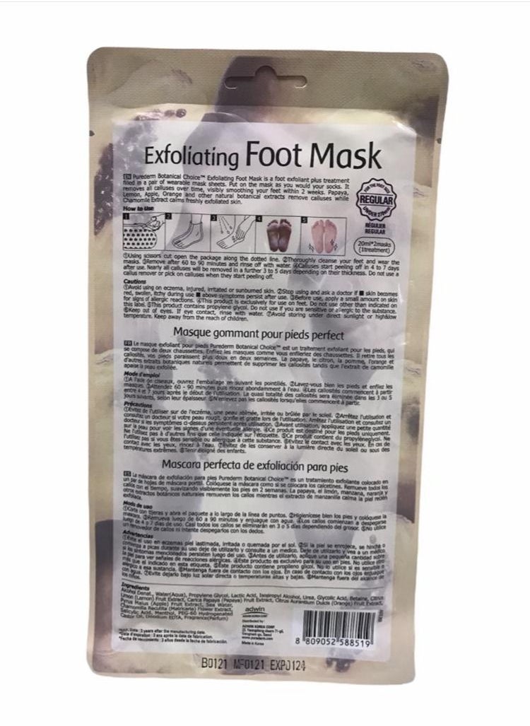 Purederm - Exfoliating Foot Mask - Image 1