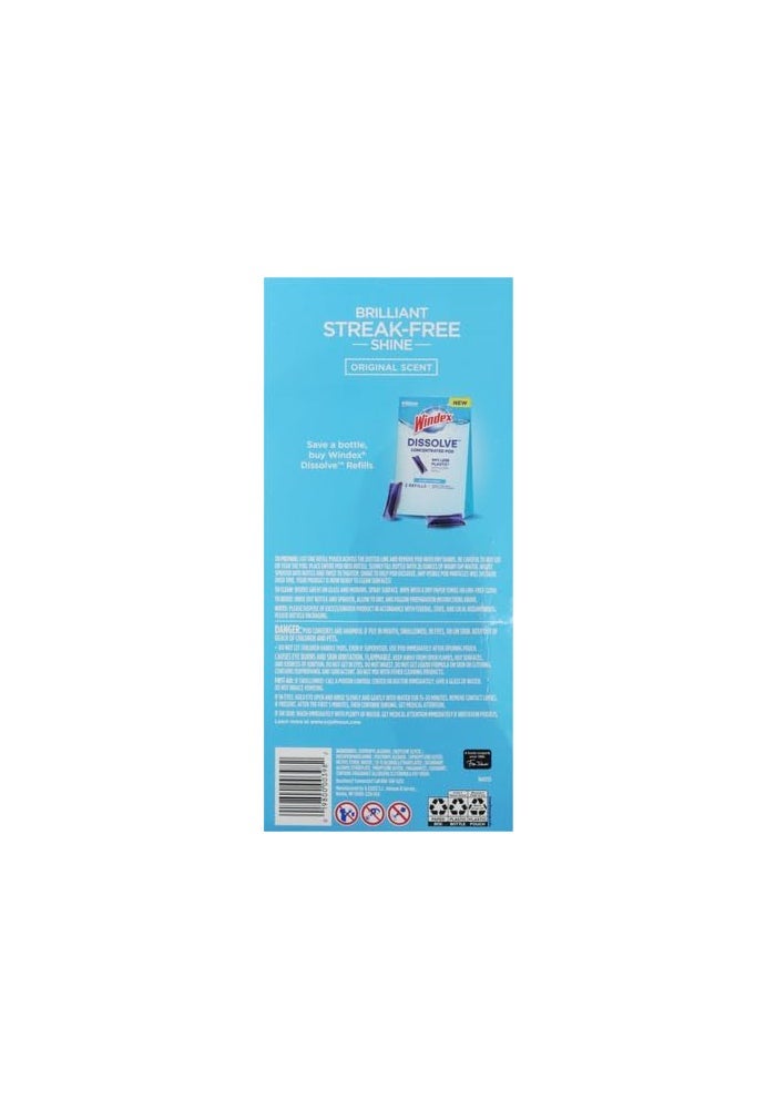 Windex Dissolve Concentrated Pod Glass Cleaner Starter Kit with Reusable Spray Bottle - Image 3