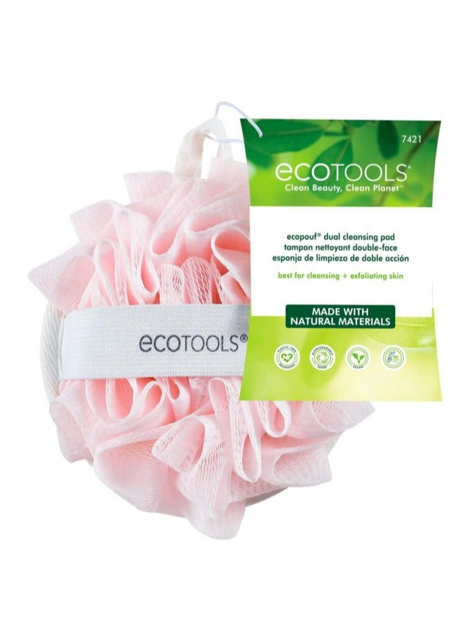 EcoTools EcoPouf Dual Cleansing Pad Pink - Image 1