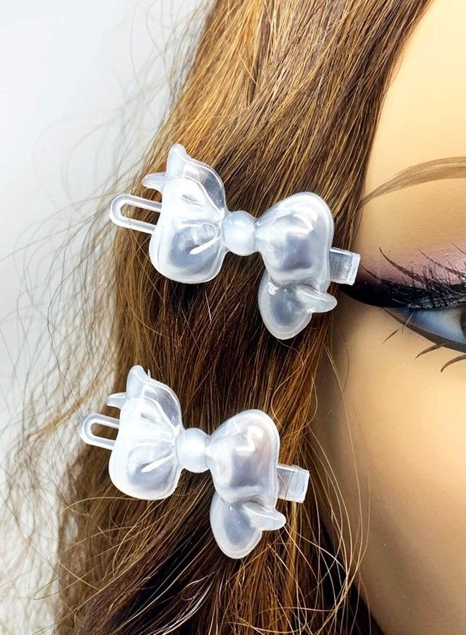 تارا مجموعة مشابك شعر تارا للبنات ذات المفصلات الذاتية على شكل فيونكات، 18 قطعة (شفافة) - Image 5