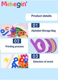 ميبيجين لعبة تهجئة مضحكة، خالية من مادة BPA غير سامة لغز تهجئة الحروف الأبجدية الآمنة، بطاقات فلاش آمنة لتهجئة الحروف الأبجدية، بطاقات مطابقة الحروف الأبجدية، لعبة خشبية صديقة للبيئة، ألعاب تعليمية تعليمية للأطفال من عمر 36 ＋ شهرًا  - Image 4