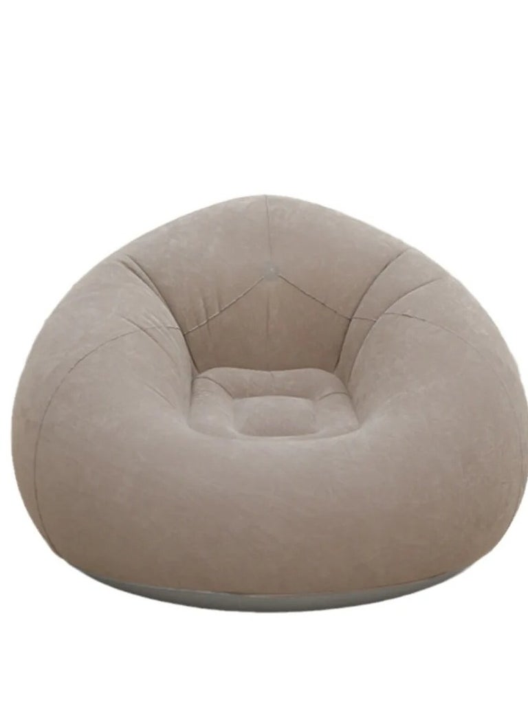 Generic Portable Quick-Inflatable Sofa Chair | Plush and Comfortable Surface | Ideal for Living Room, Bedroom, and Outdoor Camping (Multi-Color)  - Image 1