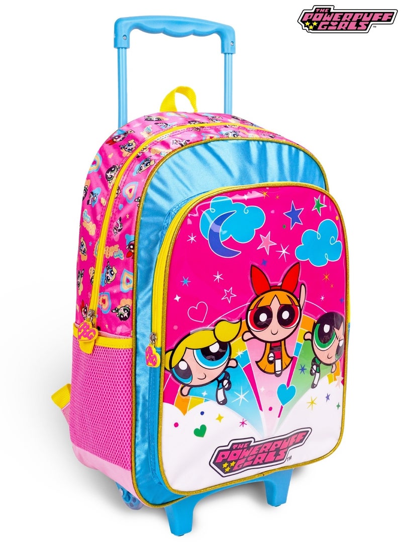 Warner Bros. 18 Inch Kids 3-in-1 Trolley School Bag Set - Ergonomic Backpack, Insulated Lunch Bag & Pencil Case,Lightweight, Durable, Students 6+ - Perfect for Travel & School,For Girls - Image 2