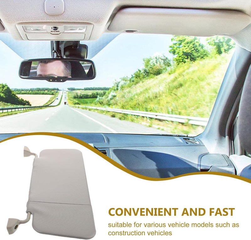 VALICLUD Car Sun Visor with Anti-Glare Sunshade Attachment for Vehicles, Automotive Sun Protection Visors Compatible with Trucks and Cars, Front Windshield Shade for Driving - Image 3