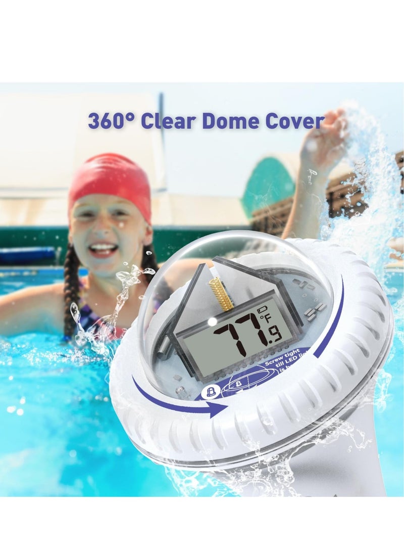 Generic Pool Thermometer Wireless, Digital Pool Thermometer Floating with Remote Temperature Receiver for Outdoor, Indoor Swimming Pools  - Image 4