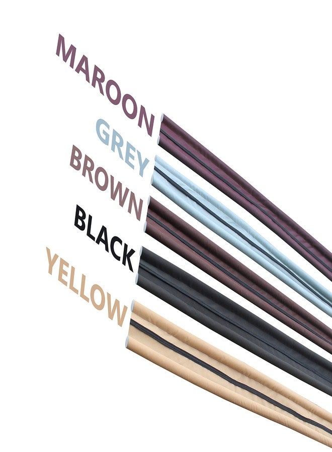 GLUN® 39Inch Door Bottom Gap Filler Strip, Stop Outside Dust, Hot Air, Insects, Water, Use in Wooden, Steel, Fiber, Plastic Doors 20mm Thickness Black Pack of 5 - Image 5