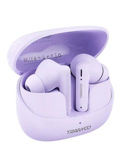 M26 TRANYOO TWS Bluetooth 5.3 Wireless Bluetooth Earphone Sports Waterproof Gaming Earpod Touch Stereo Headset With Mic Purple