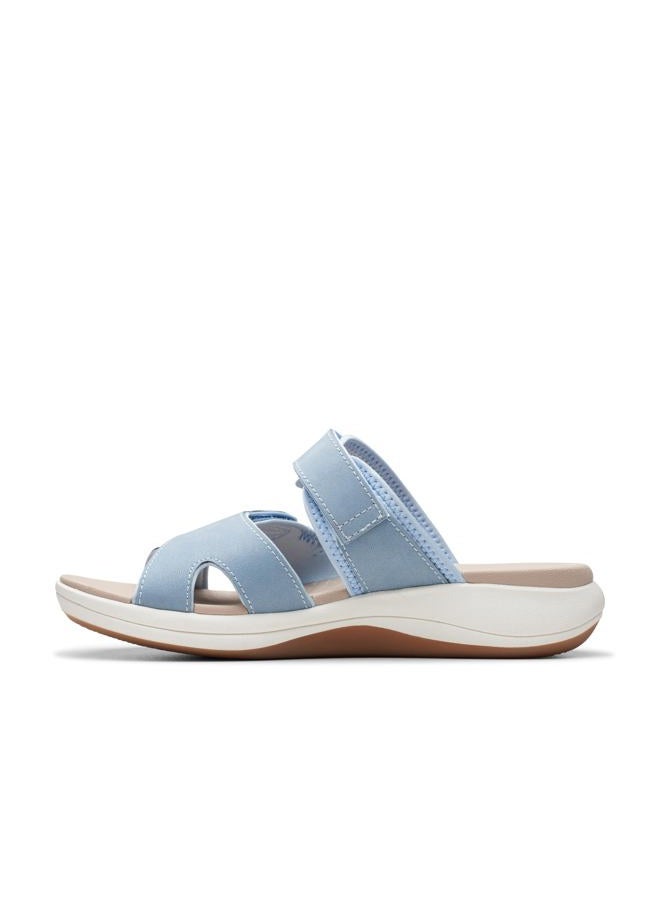 clarks Women's Mira Ease Slide Sandal, Denim Blue Textile, 42.5 EU - Image 3