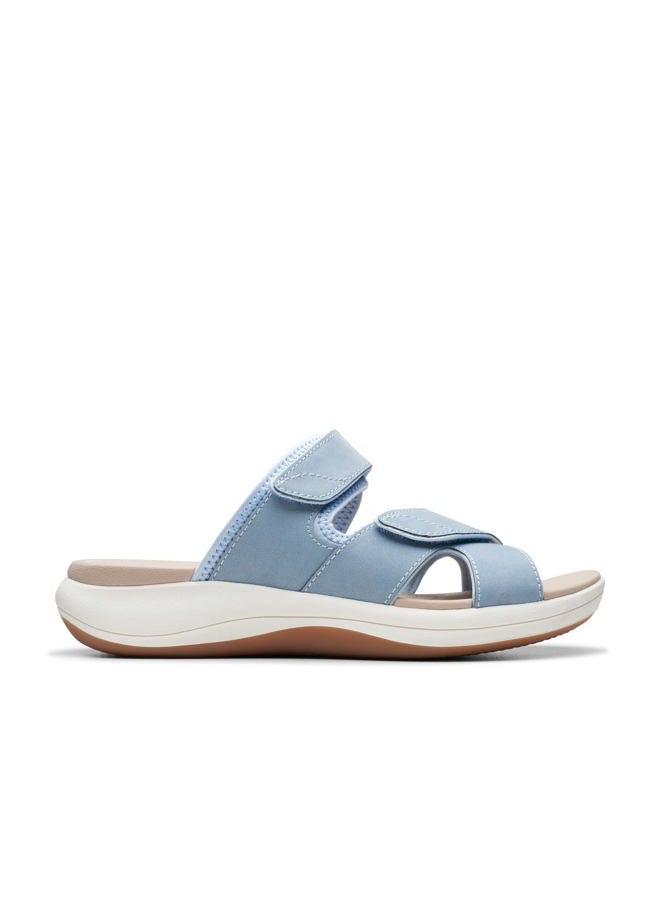 clarks Women's Mira Ease Slide Sandal, Denim Blue Textile, 42.5 EU - Image 2