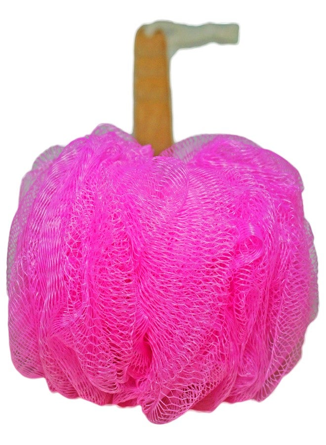 JINS-Hung Shower Loofah Body & Back Scrubber - Exfoliating Loofah Bath Brush On a Stick - with Long Wooden Handle Back Brush for Men & Women - Easy Reach Body Wash & Lotion Applicator（ 2 Pack- White&Red） - Image 5