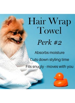 L'ANGE HAIR L'ANGE HAIR Microfiber Hair Wrap Towel | Quick-Dry & Frizz-Free Towel for Hair | Best Hair Towel for Curly Hair, Long Hair and Short Hair | Ideal Head Towel for Sleep, Shower, and More (White)  - Image 4