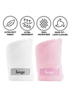 L'ANGE HAIR L'ANGE HAIR Microfiber Hair Wrap Towel | Quick-Dry & Frizz-Free Towel for Hair | Best Hair Towel for Curly Hair, Long Hair and Short Hair | Ideal Head Towel for Sleep, Shower, and More (White)  - Image 2