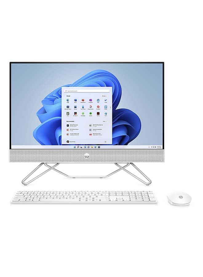 HP (نسخة محدثة) كل في واحد 27-CB1155NH مع شاشة 27 بوصة، معالج Core i7-1255U/16GB RAM/1TB SSD/رسومات Intel Iris XE/Windows 11 Pro / أبيض - Image 1