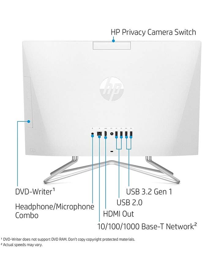 HP (نسخة محدثة) كل في واحد 27-CB1155NH مع شاشة 27 بوصة، معالج Core i7-1255U/16GB RAM/1TB SSD/رسومات Intel Iris XE/Windows 11 Pro / أبيض - Image 3