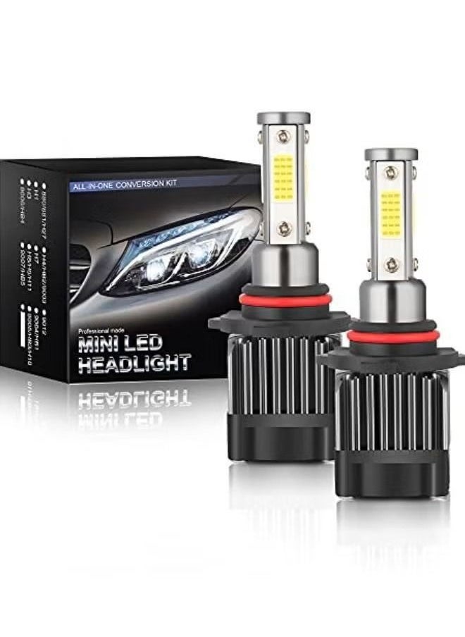 VOCXA - M5 H7 Extreamly Bright LED Headlight Bulbs,6000K White, 55W/Pair,6000LM/Set, fit for Car, van, truck, pickup, SUV, bus, off-road,2 Pair - Image 1