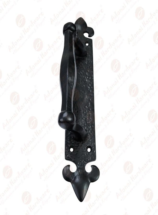 Adonai Hardware "Achaz Aluminium Door Pull with Back Plate (4, Black Powder Coated) - Image 3