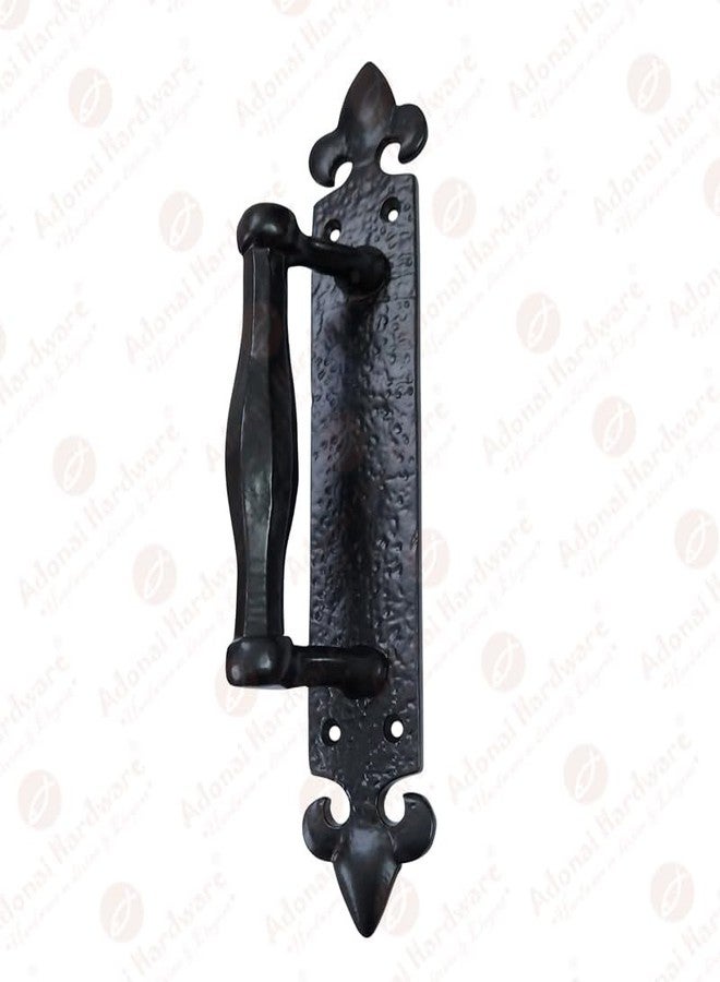Adonai Hardware "Achaz Aluminium Door Pull with Back Plate (4, Black Powder Coated) - Image 4