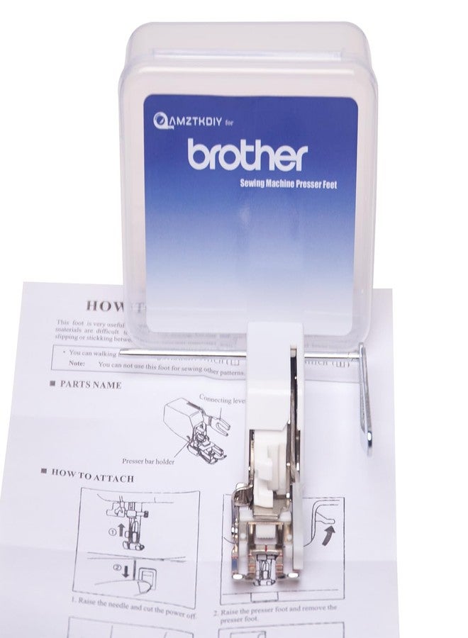 AMZTKDIY Walking Foot Presser Foot- Precision Sewing Attachment W/Guide for Brother Sewing Machines Even Feeding Quilting and Sewing - Image 2