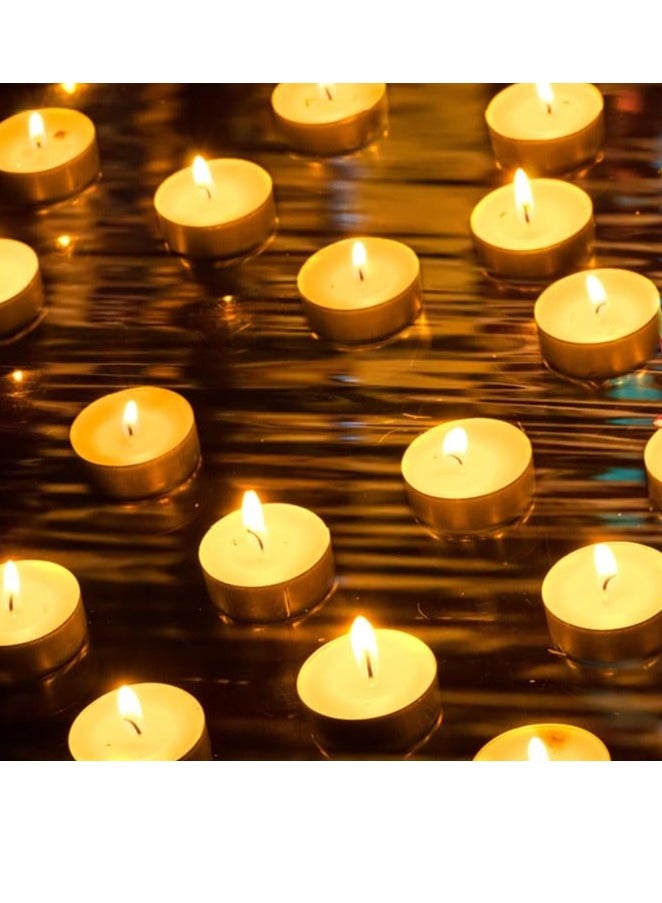 Tea Light Candles, 50 Pieces - White - Image 1
