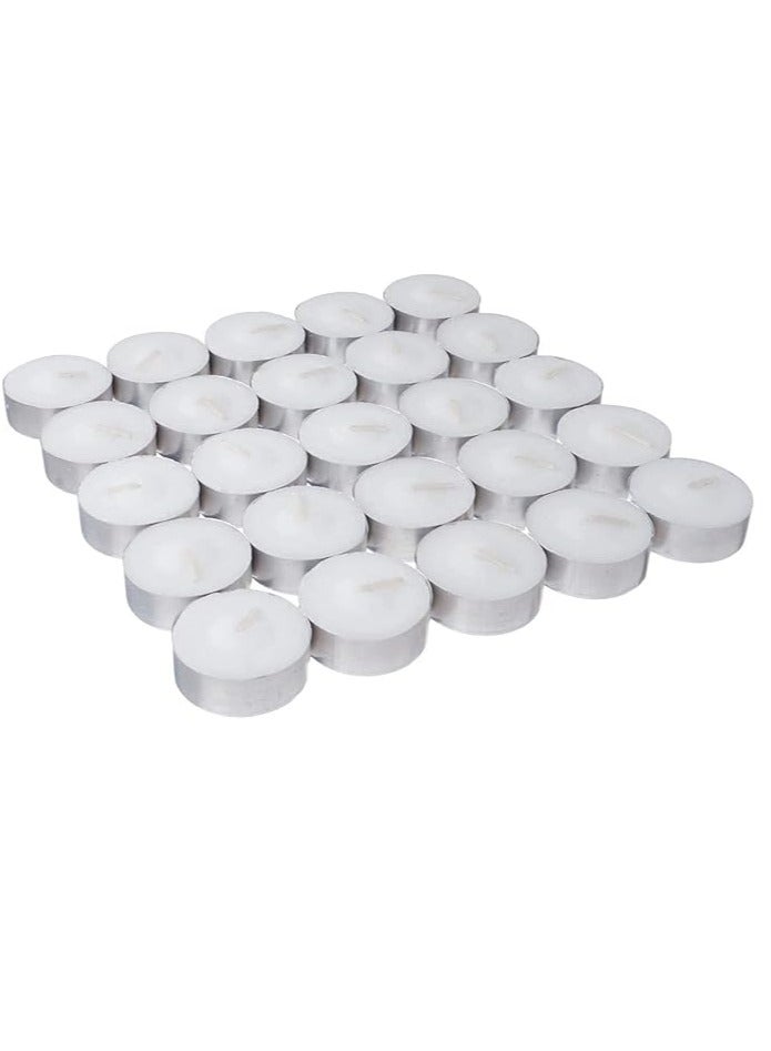 Tea Light Candles, 50 Pieces - White - Image 2