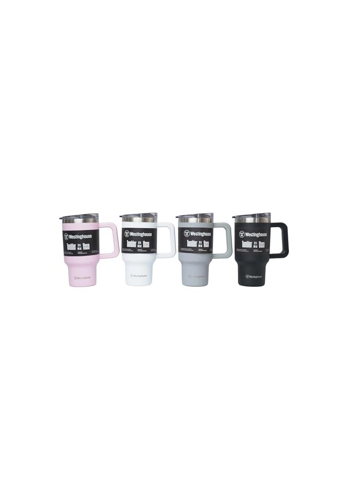 Westinghouse USA 32oz/946ml Double-Wall Stainless Steel Insulated Tumbler | BPA-Free Reusable Cup for Coffee, Water, Iced Tea & More | 6 hrs Hot & 9 hrs Cold | Ideal for Indoor & Outdoor Use | Black - Image 4