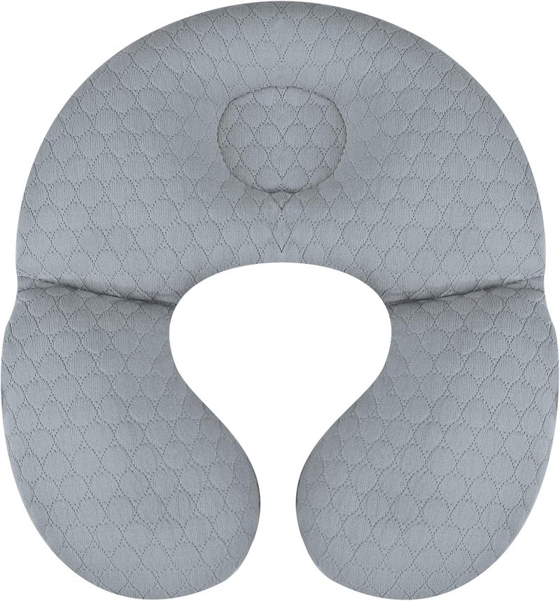 KAKIBLIN Baby Travel PillowUpgraded Baby Neck Pillows for Car SeatBaby Support PillowInfant Neck Pillow for Toddler Head and NeckNewborn Head Support for Car SeatPushchair Grey - Image 1