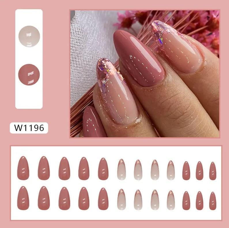 ZOONA ZOONA 24PCS Everlasting French Nails Artificial Nails Art Set Lightweight Long Lasting Easy To Use Quick Fix For Festivals Special Occasions - Image 2