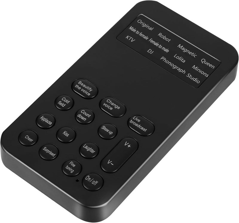 Mini Sound Card for Computer and Mobile Phone, Portable Voice Changer with One- Beautifier, Dc5.00v Power, Suitable for Gaming, Recording, and Live Streaming - Image 1