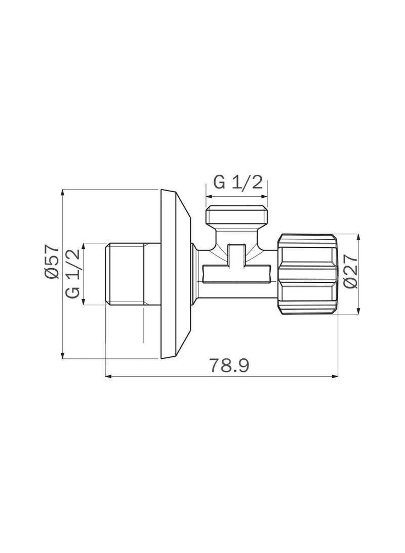 RACO Bold Round Angle Valve - Image 2