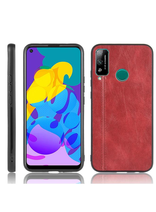 زبون جراب لهاتف Huawei Honor Play 4T مقاوم للصدمات بنمط جلد البقر المخيط من مادة PC + PU + TPU - Image 1