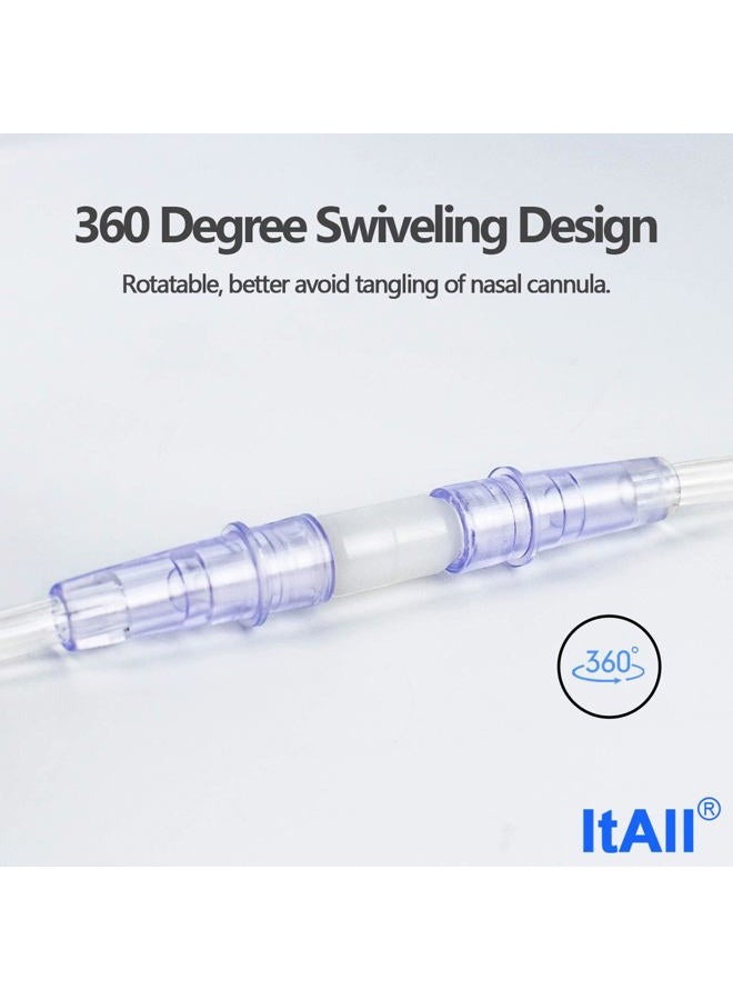 ItAll 12 Pack Swivel Connector for Oxygen Tubing, Avoid Tangling of Tube - Image 2