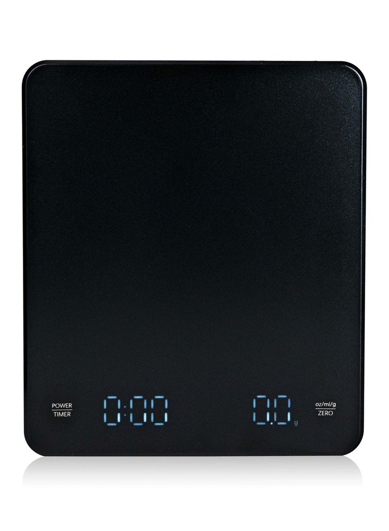Coffee Scale With Timer Square Pour Over V60 Drip Digital LCD Display For Kitchen Cooking Baking  - Image 1