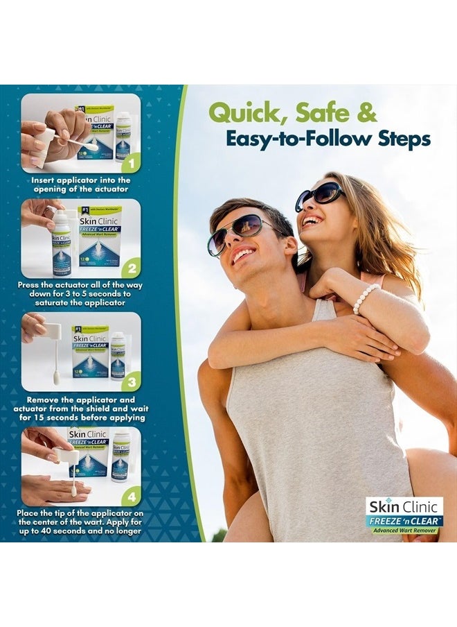 ™ Advanced Wart Remover, Tough on Warts, Gentle on Skin, (12 Precision Applicators)