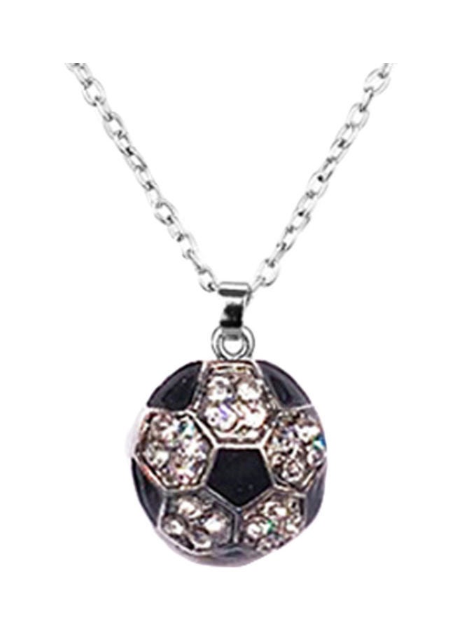 NIBEMINENT Rhinestone Studded Pendant Chain Necklace