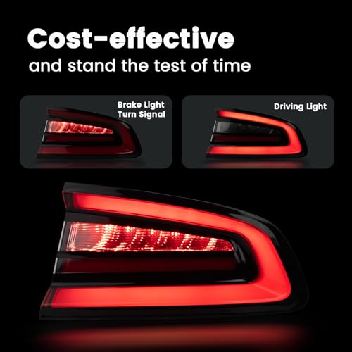 KNSPEC LED Tail Lights Compatible With Dodge Charger 2015-2022 Outer Rear Lights Assembly Factory OEM Taillights 68213144AA, 68213144AB, 68213144AC(Charger Right Passenger Side) - Image 5