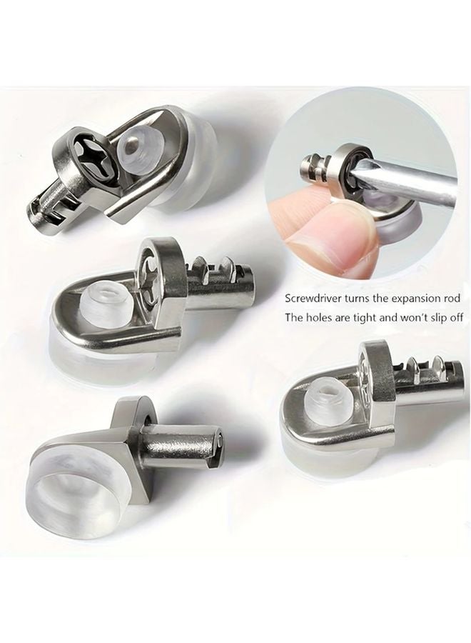 30 Pcs 5mm Shelf Brackets Glass Shelf Supports For Cabinet Shelves Bookcases - Image 3