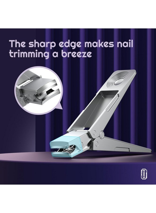 SZQHT Clippers For Men, Szqht Toenail Clippers For Thick Nails Heavy Duty Premium Stainless Steel Foldable Nail Clippers, German Toe Nail Clippers Fingernail Clipper With Nail File For Women Seniors - Image 3