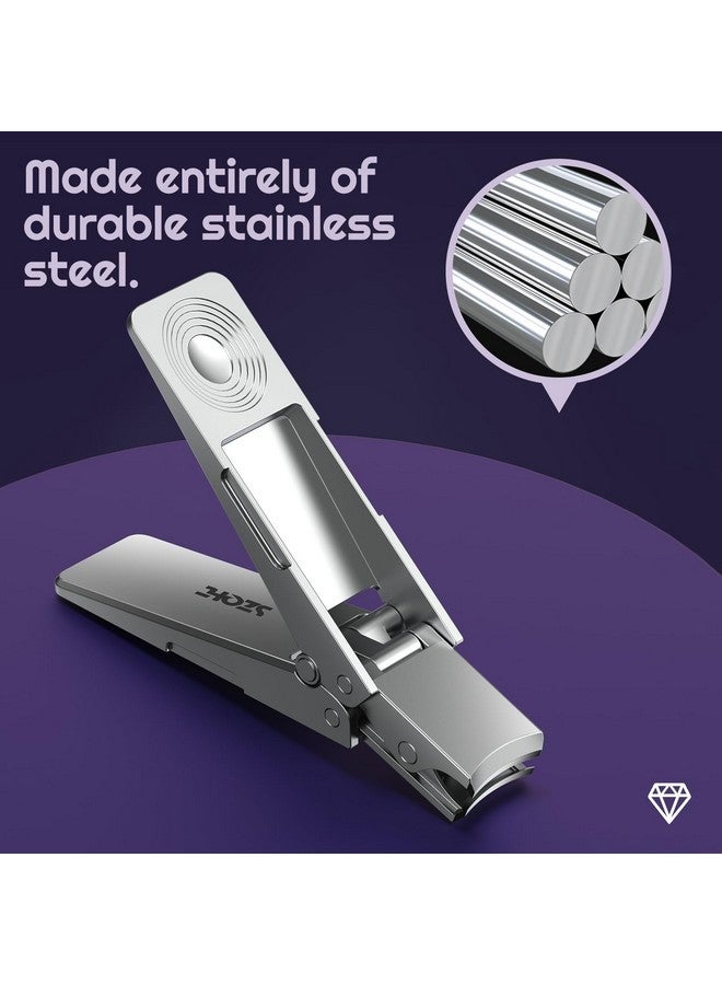 SZQHT Clippers For Men, Szqht Toenail Clippers For Thick Nails Heavy Duty Premium Stainless Steel Foldable Nail Clippers, German Toe Nail Clippers Fingernail Clipper With Nail File For Women Seniors - Image 4